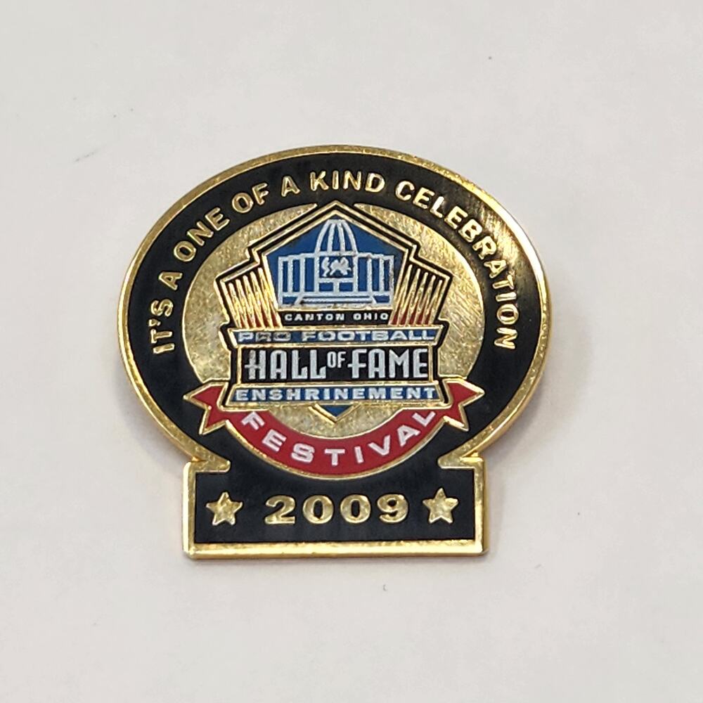 2009 NFL Pro Football Hall of Fame Enshrinement Festival Lapel Pin Souvenir